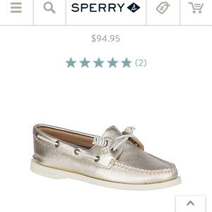 Sperry Metallic Boat Shoes